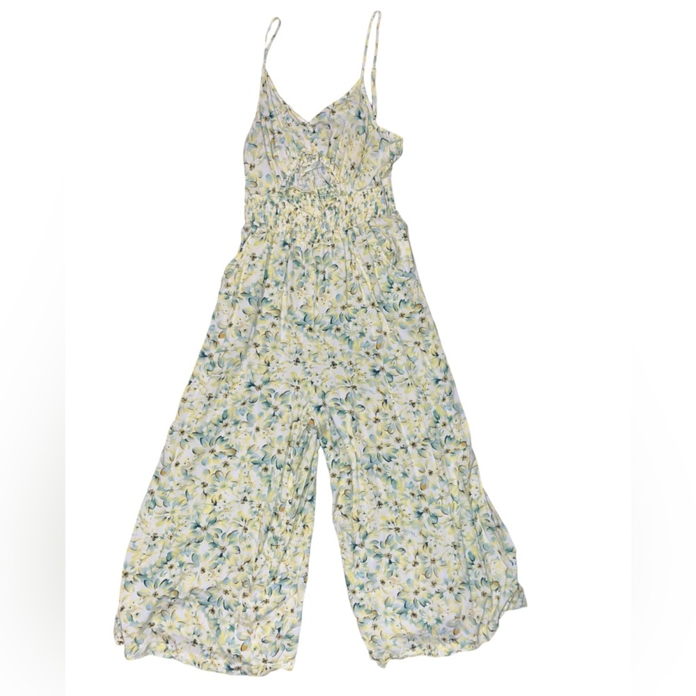 American Eagle yellow spring jumpsuit